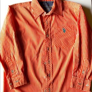 Polo association boys check shirt size 8.